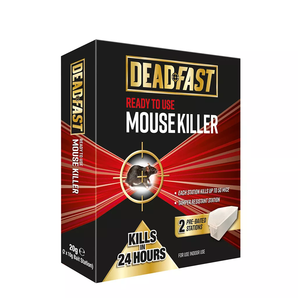 Deadfast Ready to Use Mouse Killer Bait Stations - Westland Garden Health