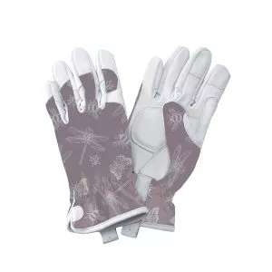 Purple Flutter Bugs Leather Gloves - Kent & Stowe - Garden Health