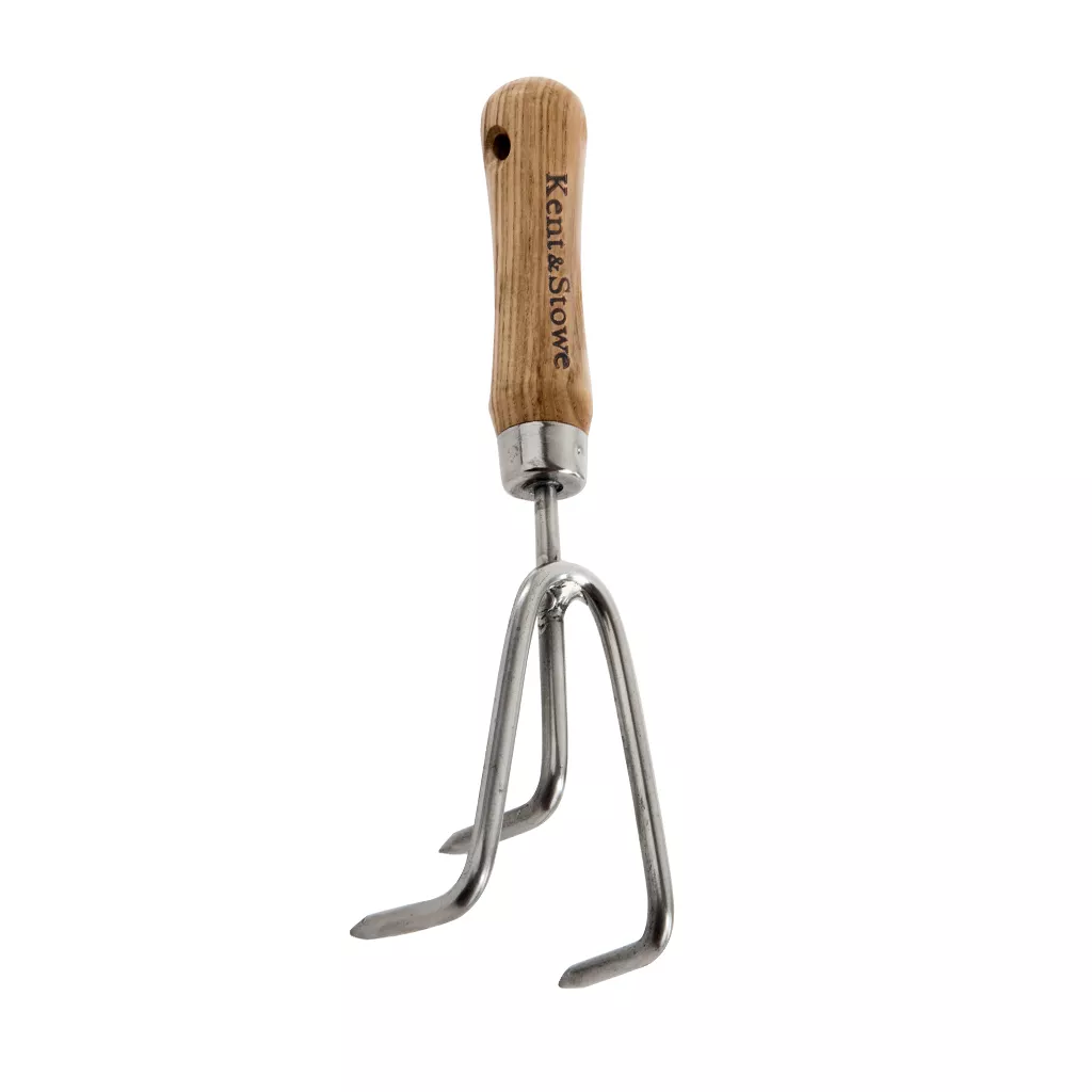 Kent & Stowe Stainless Steel 3 Prong Cultivator FSC