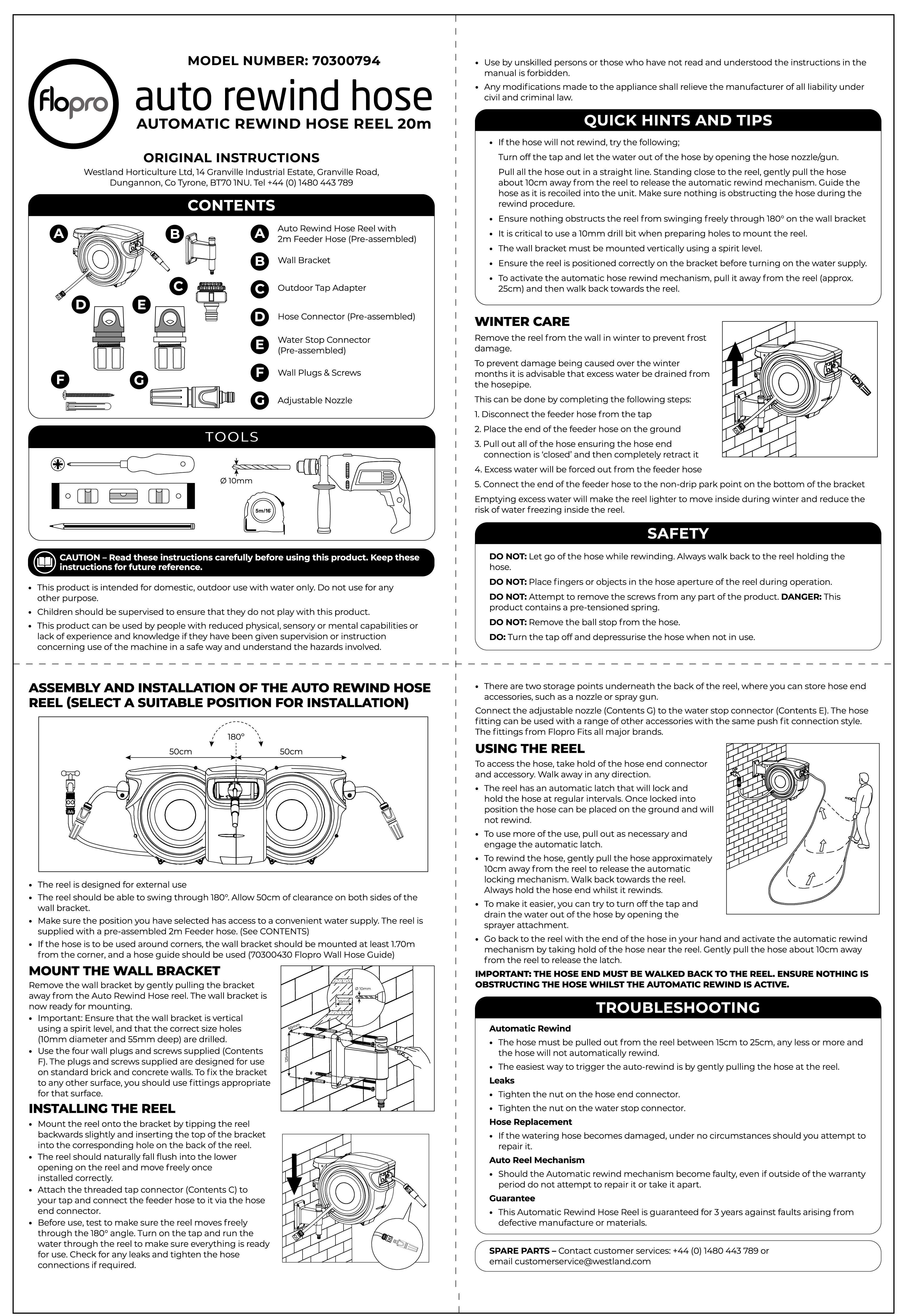 auto reel instructions