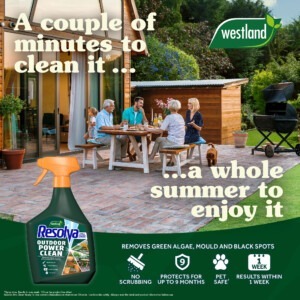 resolva xtra clean outdoor power 1litre spray